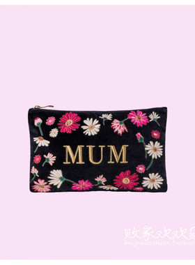 英国代购正品03.02 名品Monsoon 女包新款 刺绣花拉链设计手拿包