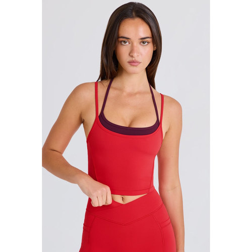 英国代购正品07.26 名品ohpolly 女装新款 吊带修身设计百搭背心