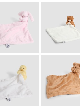 英国代购正品01.01 Barnaby Bear Plush Comforter兔子熊熊安抚巾