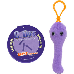 英国代购正品02.28 Giant Microbes 巨型微生物 C. Diff 钥匙扣