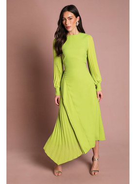 英国代购正品05.08 名品PL 女装新款 时尚设计不规则长款连衣裙