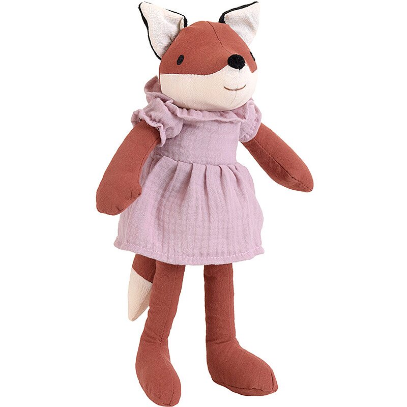 英国代购正品04.18 Fanny Fox Rattle 穿裙子的狐狸 毛绒玩偶