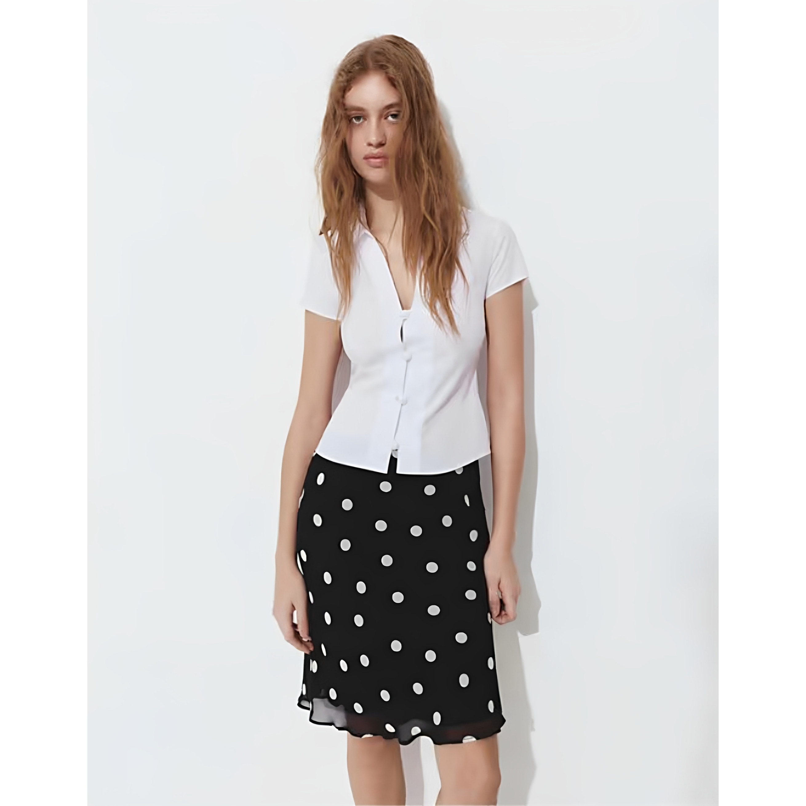 英国代购正品04.08 2026潮流导向 女装新款 时尚短袖修身设计小衫