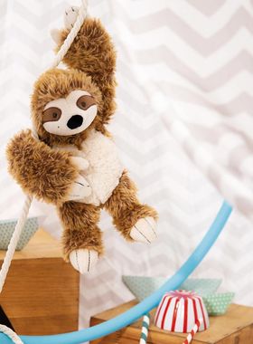 英国代购正品12.23 NICI Sloth 可爱树懒 闪电 毛绒玩偶