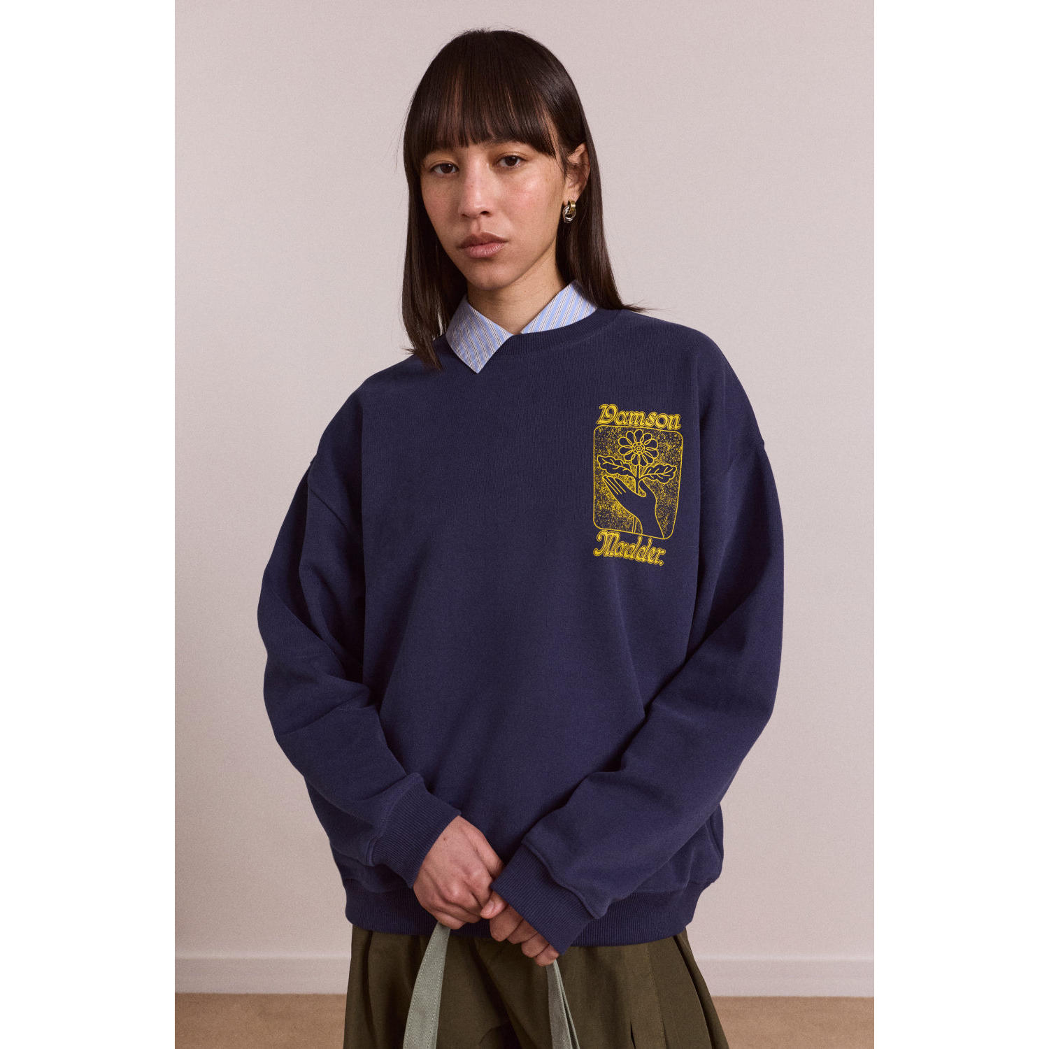 英国代购正品06.17 名品DM 女装新款 休闲图案长袖舒适百搭卫衣