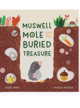 英国代购正品05.07 jellycat Muswell Mole 鼹鼠埋藏的宝藏 书
