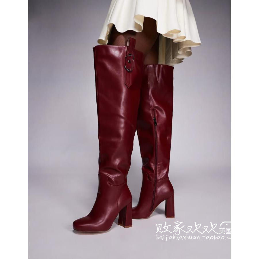 英国代购正品09.26 2025潮流导向 女鞋新款 秋冬高跟长筒靴子