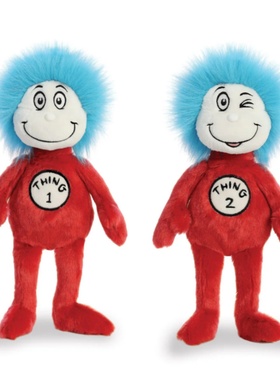 英国代购正品01.04 Dr. Seuss Thing 2 Soft Toy苏斯博士怪人玩偶