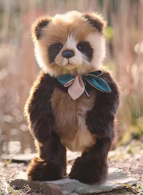 英国代购正品08.16 Charlie Bears 查理熊 ROBERTO 可爱熊猫 玩偶