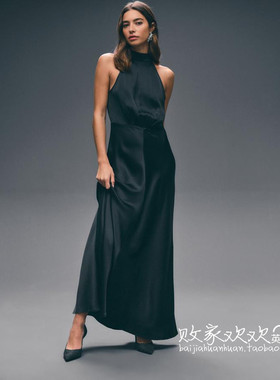 英国代购正品04.02 名品NEXT 女装新款 时尚缎面长款连衣裙