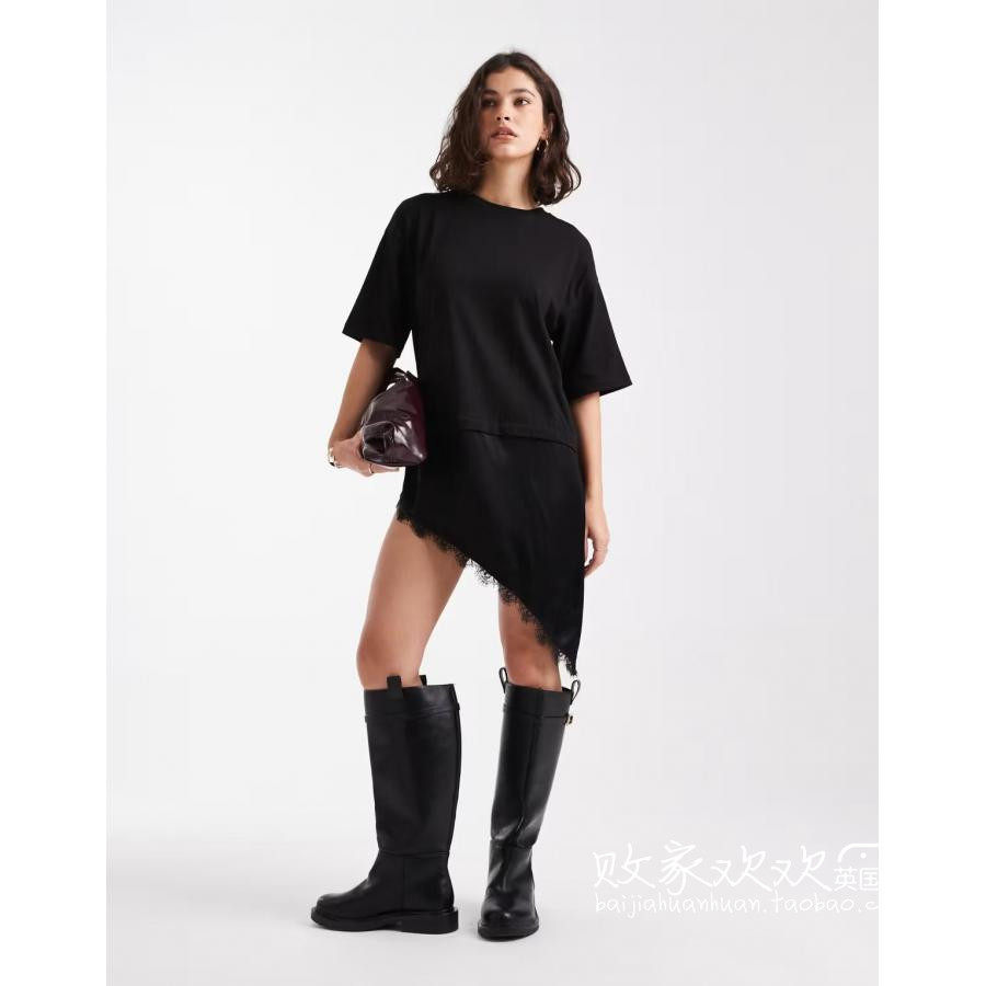 英国代购正品10.01 2025潮流导向 女装新款 设计不规则个性T恤