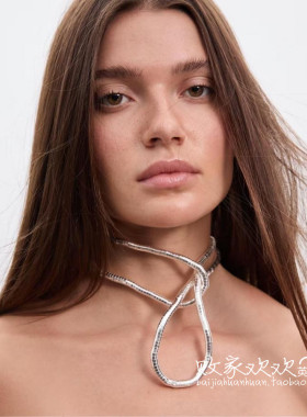 英国代购正品11.28 2025潮流导向 饰品新款 银色设计百搭项链