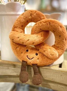 国内现货中号！03.09 Jellycat  Pretzel 蝴蝶酥椒盐卷饼毛绒玩具