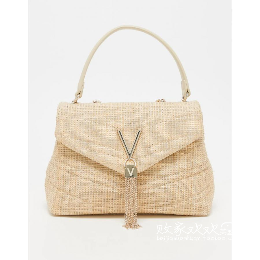 英国代购正品04.12 2025潮流导向 女包新款 翻盖流苏设计手提包