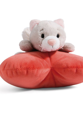 英国代购正品12.21 Love Classic Fluffy Love Cat Lying 爱心猫