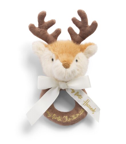 英国代购正品08.21 Harrods My First Christmas 圣诞驯鹿摇铃