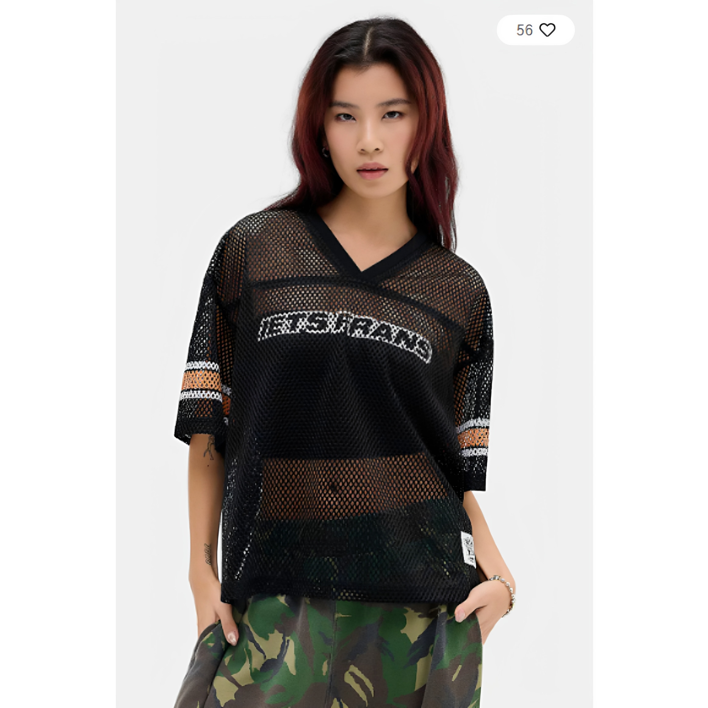 英国代购正品04.09 名品UO 女装新款 半透视网眼短袖设计T恤
