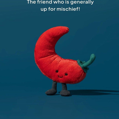 国内现货秒！03.24 jellycat  Chilli Pepper 趣味火爆红辣椒玩偶