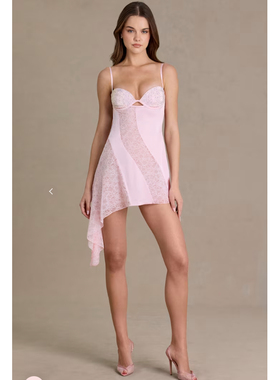 英国代购正品03.09 名品ohpolly 女装新款 设计露背不规则连衣裙