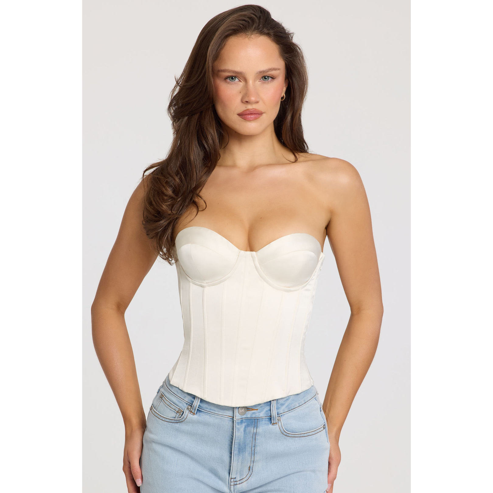 英国代购正品09.10 名品ohpolly 女装新款 法式抹胸束腰设计上衣