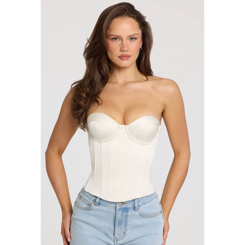 英国代购正品09.10 名品ohpolly 女装新款 法式抹胸束腰设计上衣