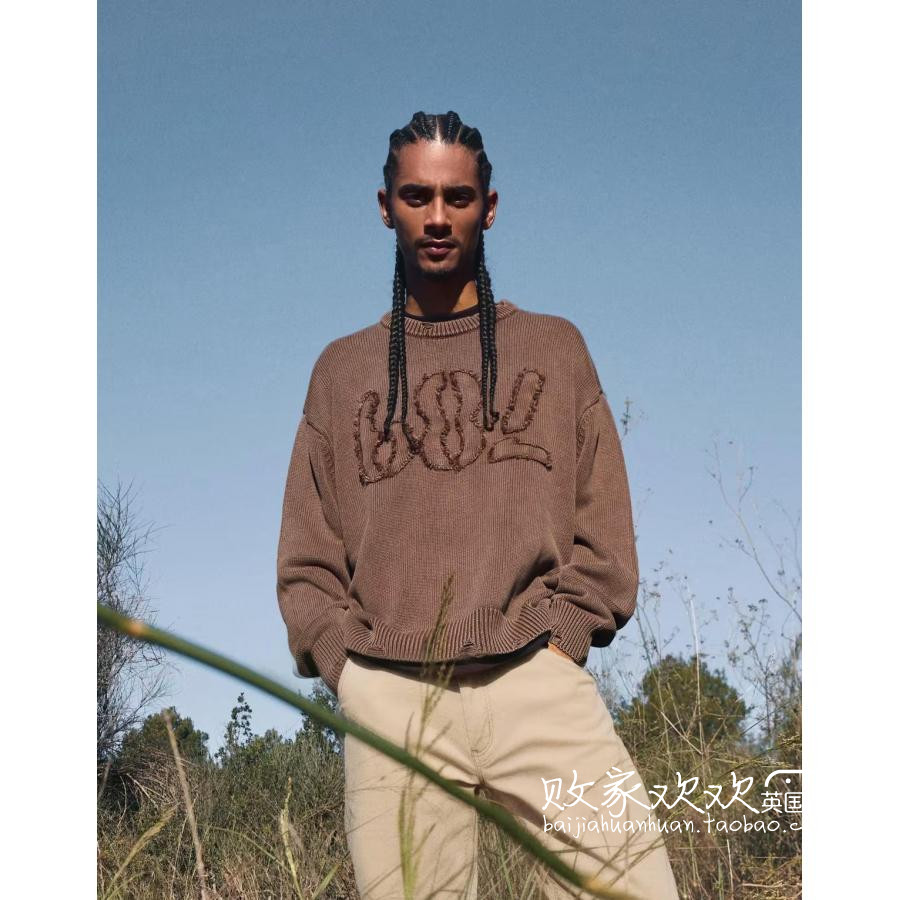 英国代购正品11.26 2025潮流导向 男装新款 潮牌字母长袖舒适毛衣