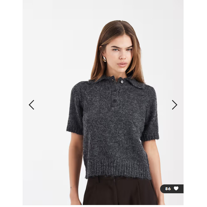 英国代购正品01.15 2026潮流导向 女装新款 休闲短袖针织翻领套衫,女装/女士精品,毛衣,淘宝优惠券,粉丝福利购,淘宝优惠卷