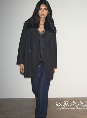 英国代购正品11.04 2025潮流导向 女装新款 时尚毛领舒适百搭外套