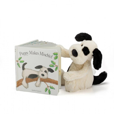 英国代购正品01.22 jellycat Puppy Makes Mischief 狗狗和书套装