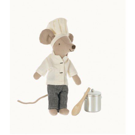 英国代购正品04.24 Chef Mouse - Maileg 老鼠厨师 毛绒玩偶 礼物
