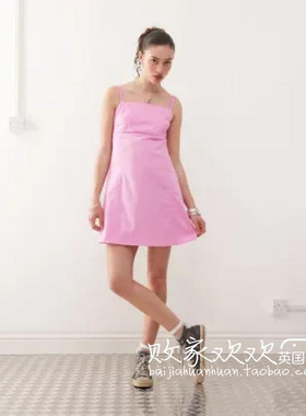 英国代购正品07.08 2025潮流导向 女装新款 吊带迷人百搭连衣裙