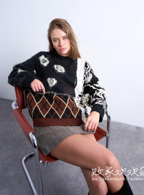 英国代购正品09.01 2025潮流导向 女装新款 针织长袖舒适百搭套衫