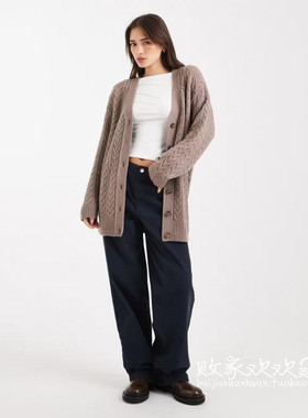 英国代购正品09.20 2025潮流导向 女装新款 慵懒风针织百搭开衫