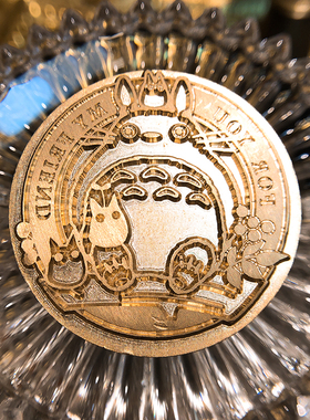 Lafa火漆印章龙猫纪念章黄铜印高端婚礼喜帖封印定制手账压纹印鉴