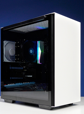 瀚铠RX9060XT 8G显卡AMD R5 7500F电竞游戏家用台式电脑主机