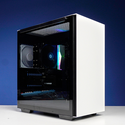 瀚铠RX9060XT 8G显卡AMD R5 7500F电竞游戏家用台式电脑主机