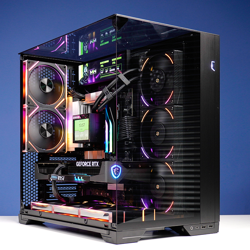 微星RTX5070TI魔龙AMD锐龙9700X 7800X3D 9800X3D游戏海景房电脑