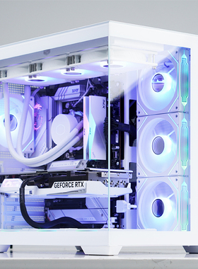 海景房微星RTX5070显卡AMD锐龙R7 9700X台式RGB组装电脑主机AI PC