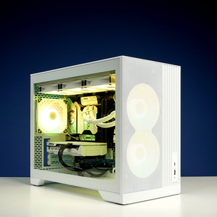年终特惠白色微星RTX5060显卡酷睿I5 14600KF电竞游戏迷你电脑