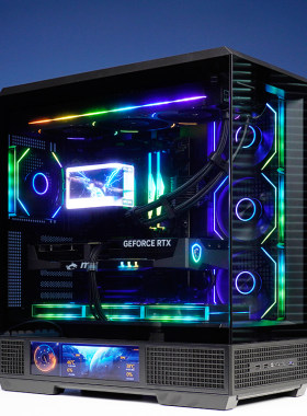 裸眼3D水冷微星5090D万图师AMD 9800X3D 9950X3D游戏屏显版电脑