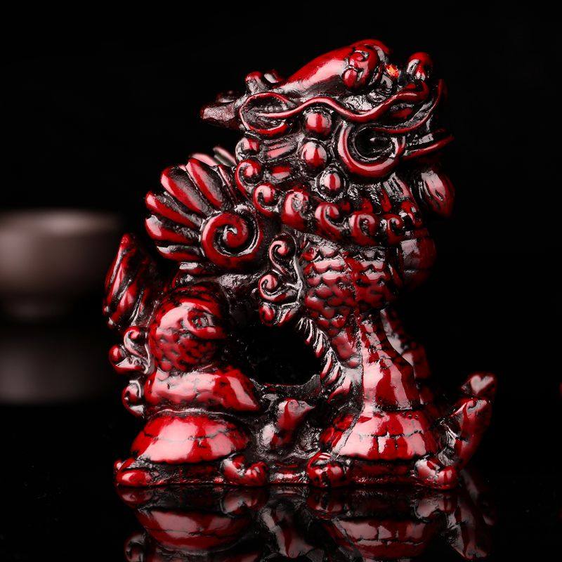 窗台阳台客厅摆件树脂龙五子趴蝮