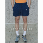 HACOS2025新品 健身训练 男冰丝速干拉链运动三分裤 夏季 运动短裤