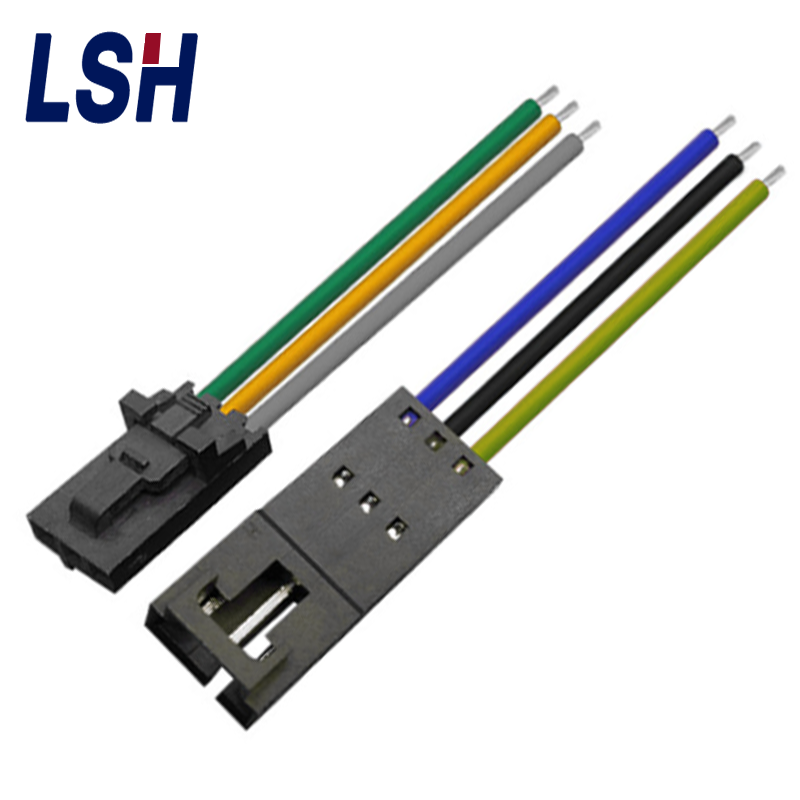 汽车电子显卡线材A2547TJC8A杜邦2.54MM间距带锁扣飞机头端子线束