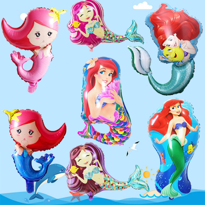 女孩宝宝生日布置铝膜公主派对