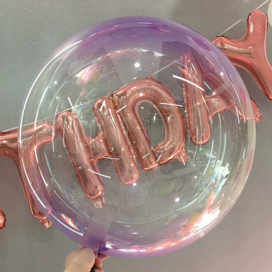 水晶透明生日婚庆派对波波球新品