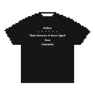 【原创】8BIT 风格 FC荒野大嫖客 复古游戏T恤手绘像素印花创作