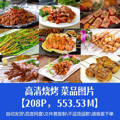 高清餐饮美食烧烤烤鱼烤肉菜品图片促销单张设计海报精选素材下载
