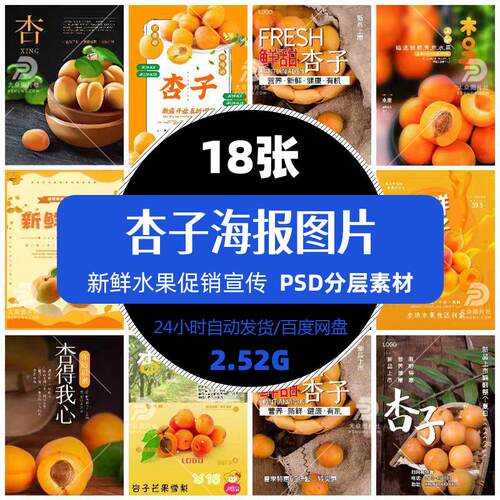 高清水果杏子海报psd模版摄影图片蔬菜果汁促销单张设计精选素材