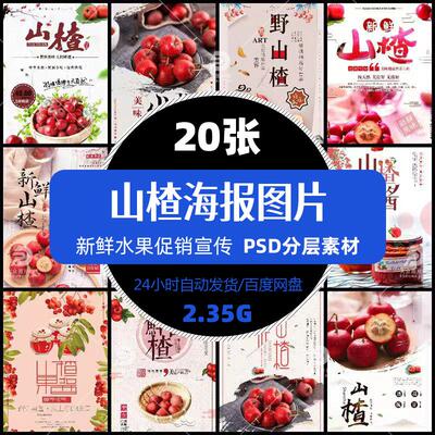 高清水果山楂海报psd模版摄影图片蔬菜果汁促销单张设计精选素材