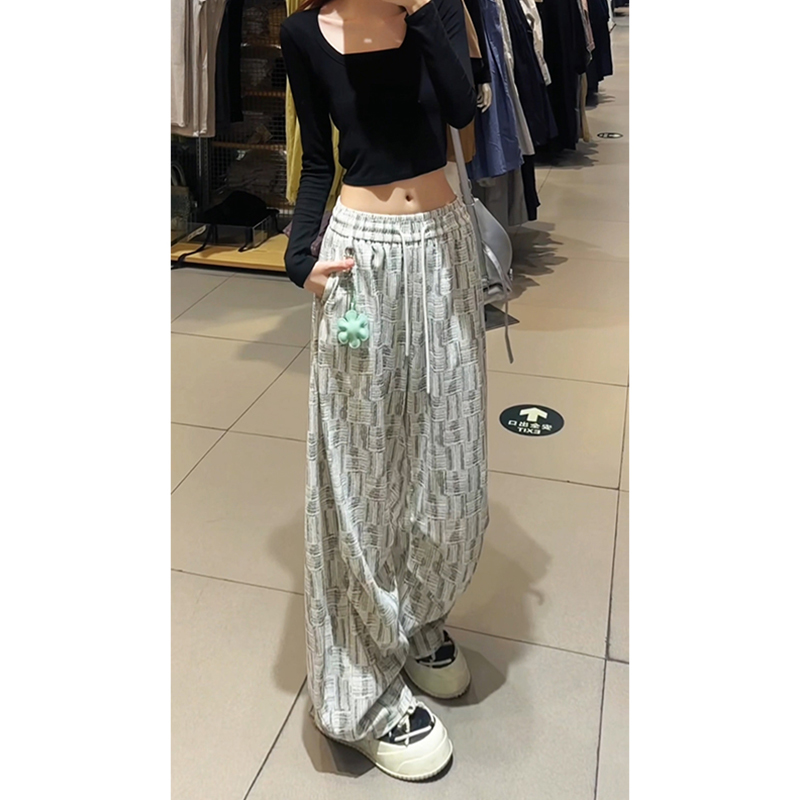 小尼力复古潮牌运动长裤男